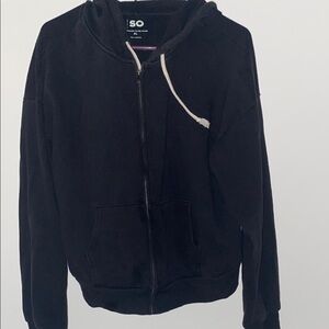 Black Zip-Up Hoodie
